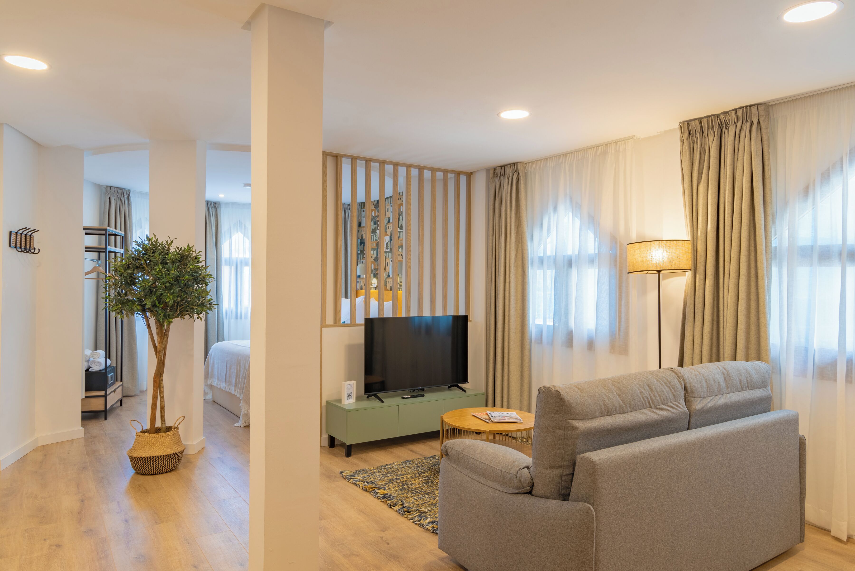 Standard Studio | Living area | 50-inch flat-screen TV with digital channels