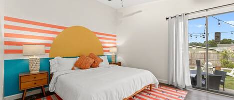 1 bedroom, iron/ironing board, travel crib, WiFi