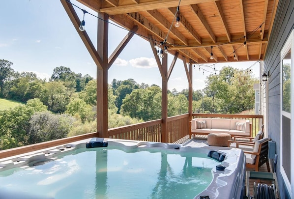 Idromassaggio all'aperto