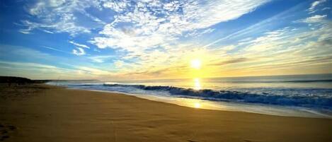 Sun-loungers, beach towels