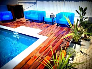 Outdoor pool, a heated pool - A Piscina da Lagoa - Meco Sesimbra (Lagoa de albufeira)