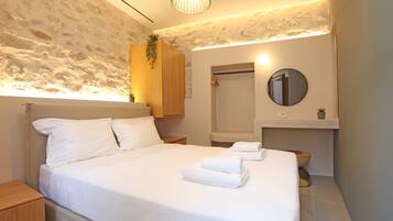 2 makuuhuonetta, silitysrauta/-lauta, vauvan matkasänky, ilmainen Wi-Fi