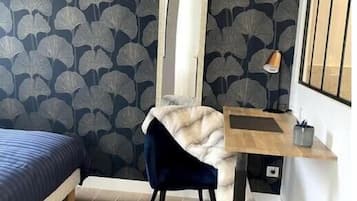 1 slaapkamer, een strijkplank/strijkijzer, reisbedje, gratis wifi