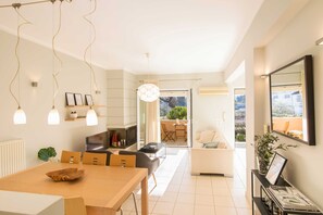 TV, fireplace - Lallo Living Villa  Corfu Escapes invites you to experience a luxurious retreat  (Corfu)