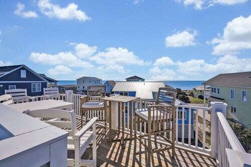5BR/4BA House,2nd Row,Ocean/ICW Views,Rooftop Deck,Dog Friendly,Sleeps 13