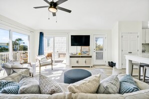 Smart TV, table tennis, books, offices