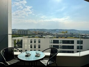 Comfort Apartment, Balcony, City View | Terrace/patio - Portova by Q4 Apartments (Gdynia)