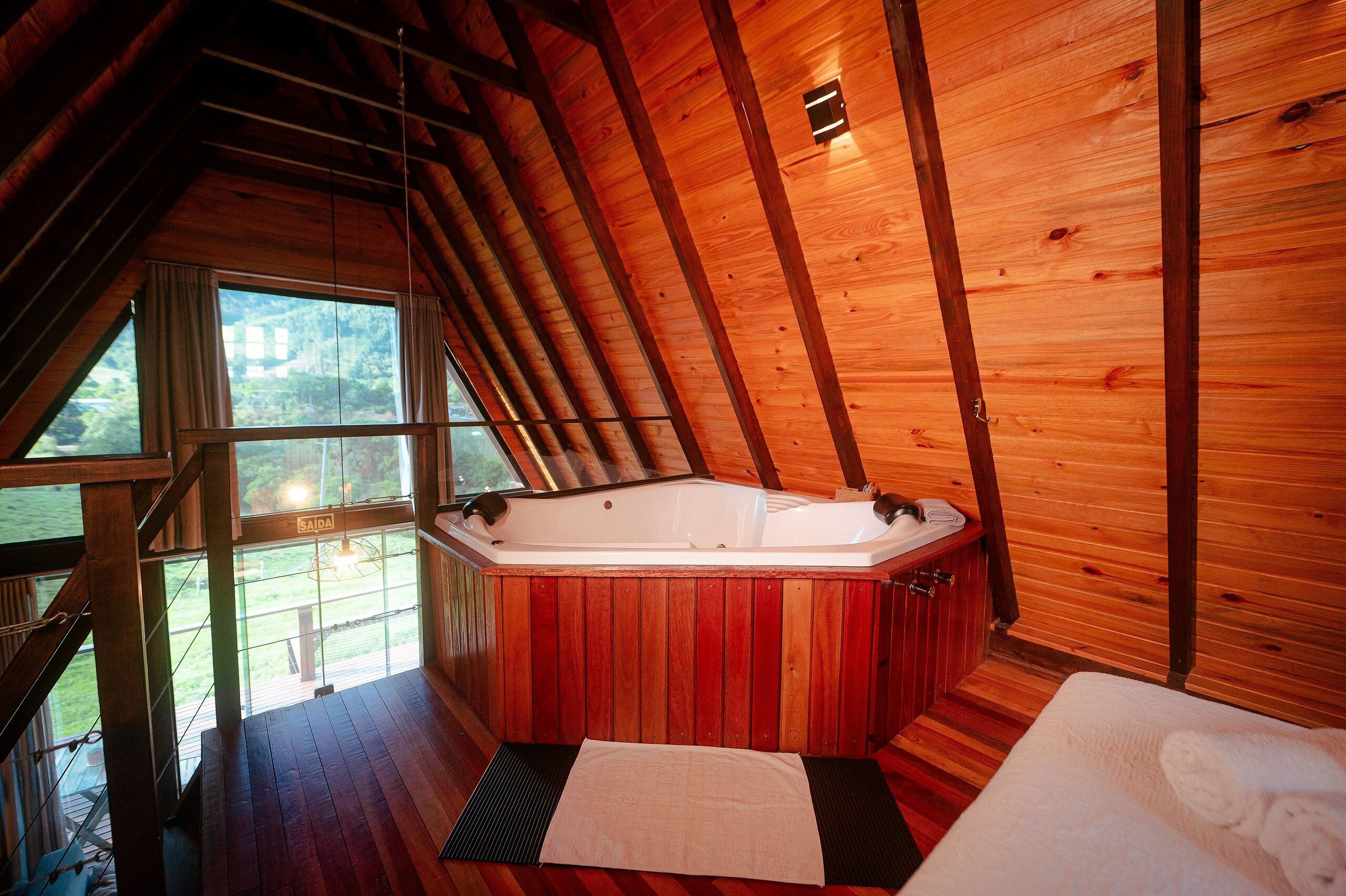 Cabana básico | 1 quarto, roupas de cama antialérgicas, escrivaninha, Wi-Fi de cortesia