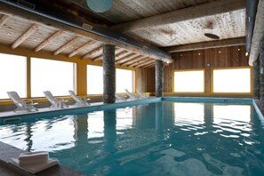 Indoor pool, a heated pool