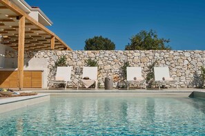 Pool - Villa "Kronos" located in the magnificent "White Nest Complex" (Katerini)