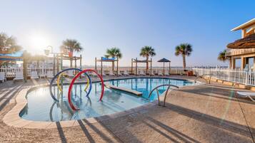 Et oppvarmet basseng