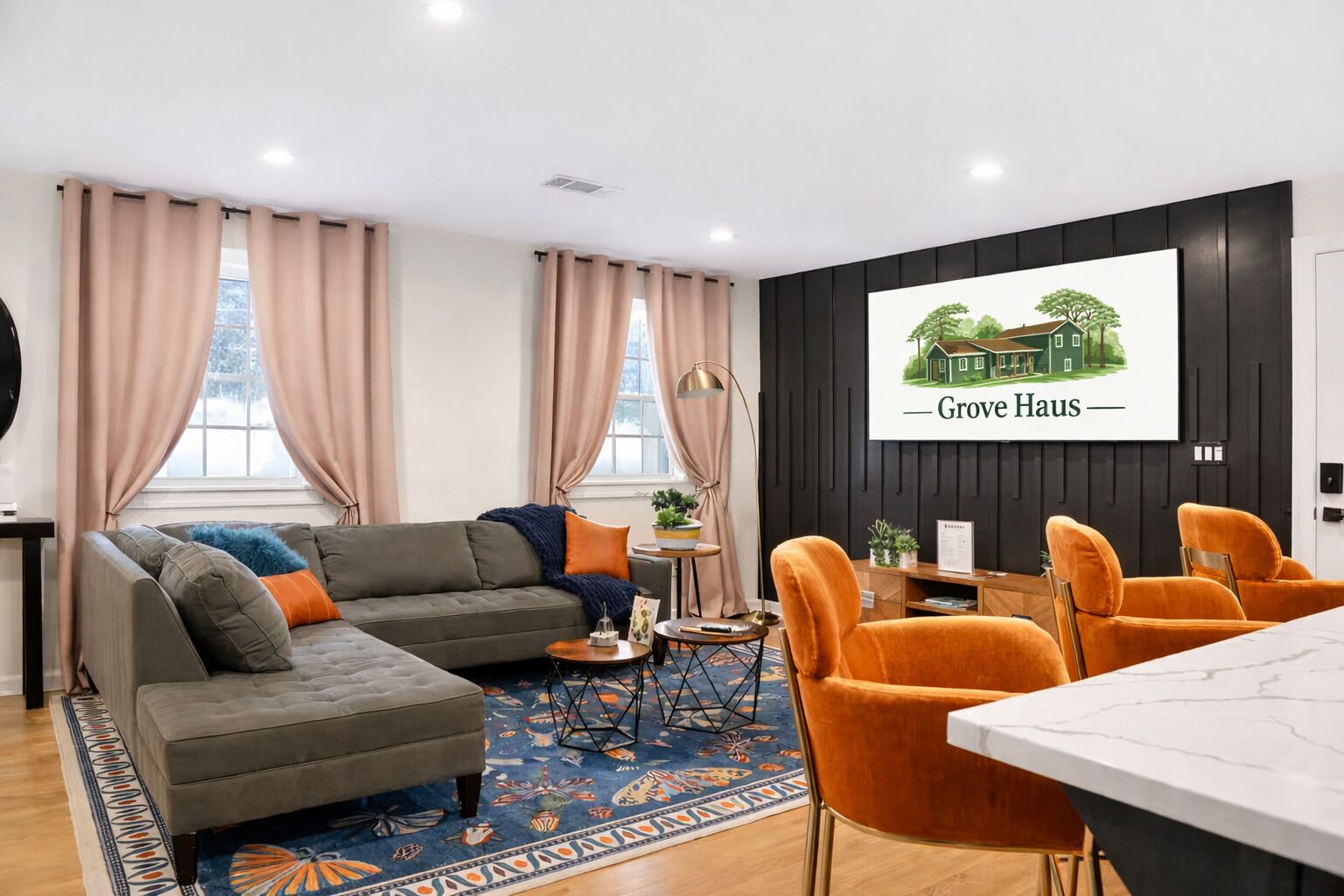 TV connectée, cheminée, jeux vidéo, livres