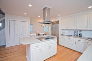 Microwave, dishwasher, coffee/tea maker, dining tables - Rest Ashore, Oceanside House in Emerald Isle, NC! (Emerald Isle)