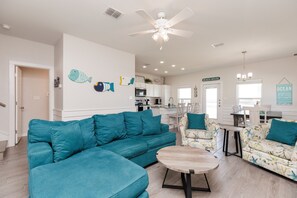TV, foosball - Dog-Friendly Getaway w/2 Resort Pools, Pickleball Court, & Fishing Docks (Corpus Christi)