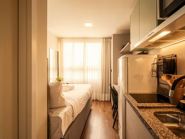 1 dormitorio, Internet, ropa de cama