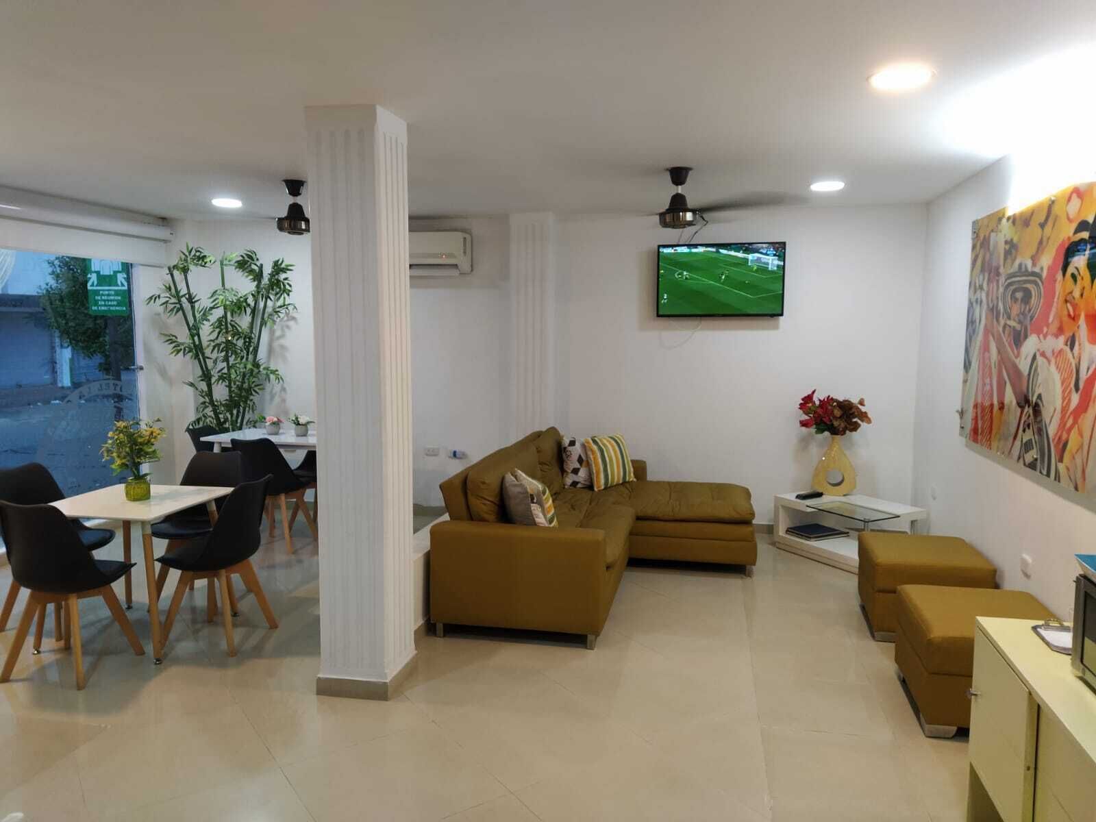 Sala de estar en el lobby