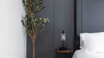 2 slaapkamers, een bureau, een strijkplank/strijkijzer, reisbedje