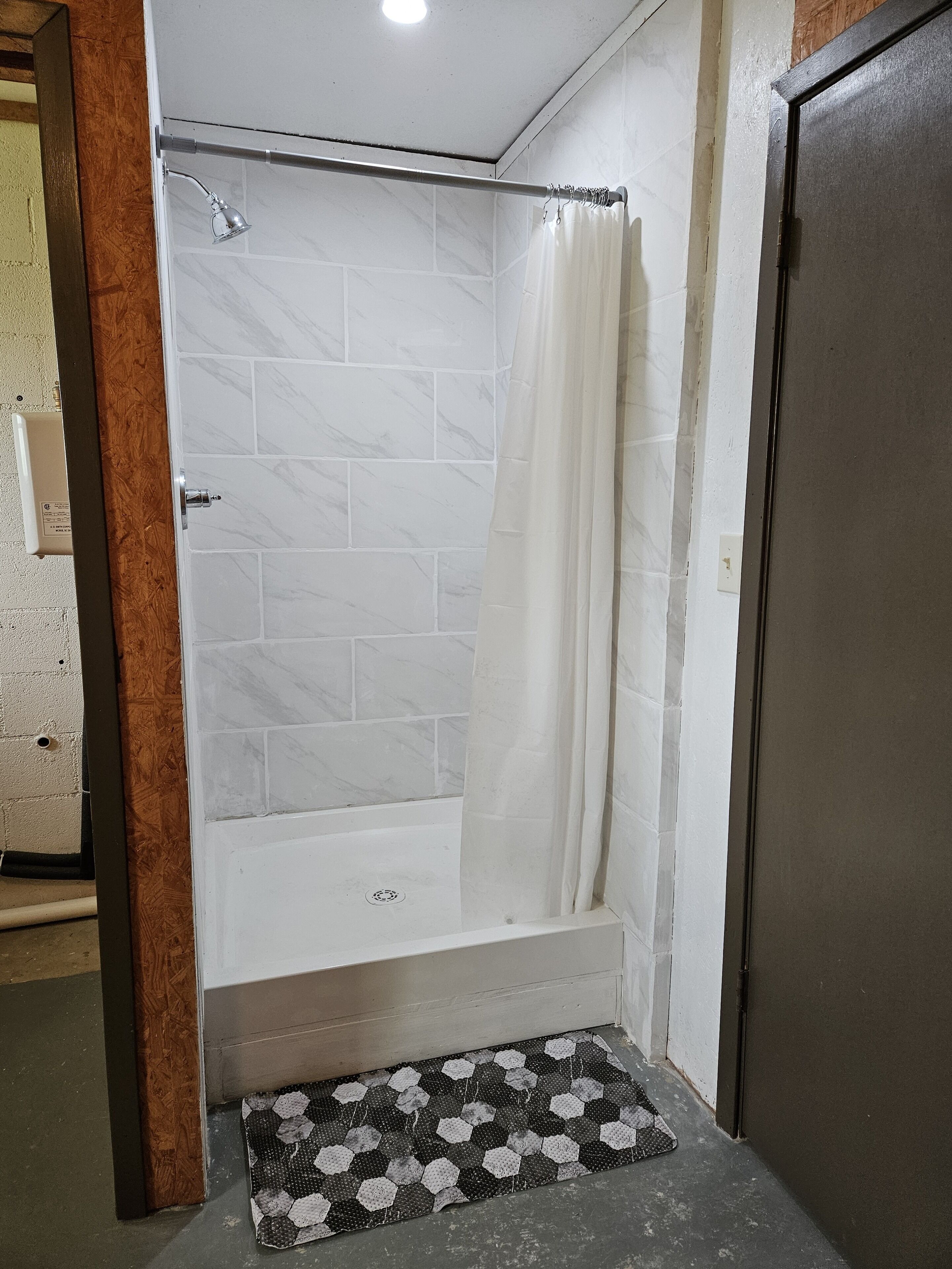 Douche, papier toilette