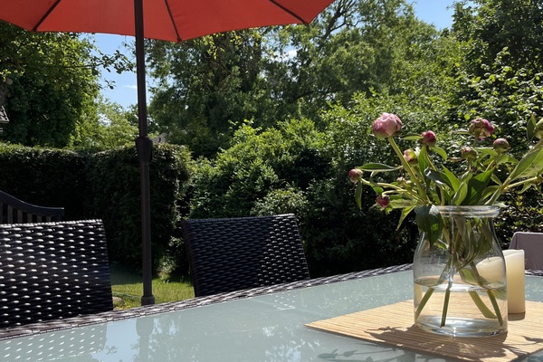 Die Terrasse -gerade im Sommer einfach
mal relaxen