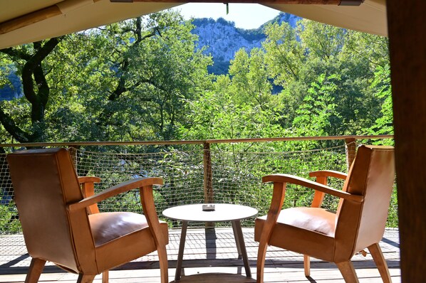 Tente Classique (Timon) | View from room - Prehistoric Lodge (Vallon-Pont-d'Arc)
