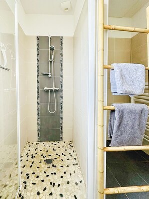 Regadera y secadora de cabello 