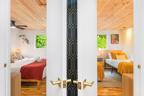 3 habitaciones, cuna de viaje, wifi gratis y ropa de cama 