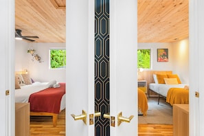 3 habitaciones, cuna de viaje, wifi gratis y ropa de cama
