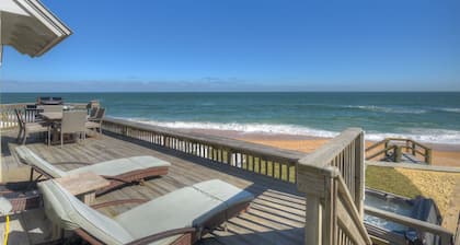 Beachfront Oasis w/ Game Room, Hot Tub & Ocean Views!