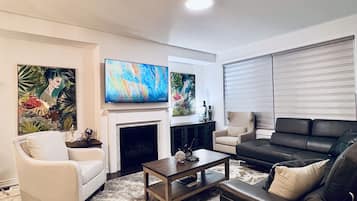 TV connectée, cheminée