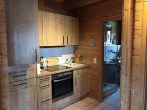 Private kitchen - Rotes Haus Füssen Apartment Romantik (Füssen)