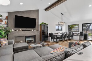 Smart-TV, Kamin, Videospiele, DVD-Player