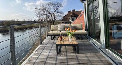 Luxus Loft im Schleusenhaus auf der Insel in Hameln