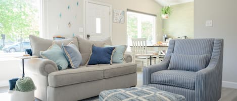 Smart TV, fireplace, video games, books