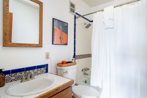 Hair dryer, towels