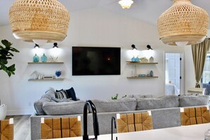 Smart TV, table tennis, books