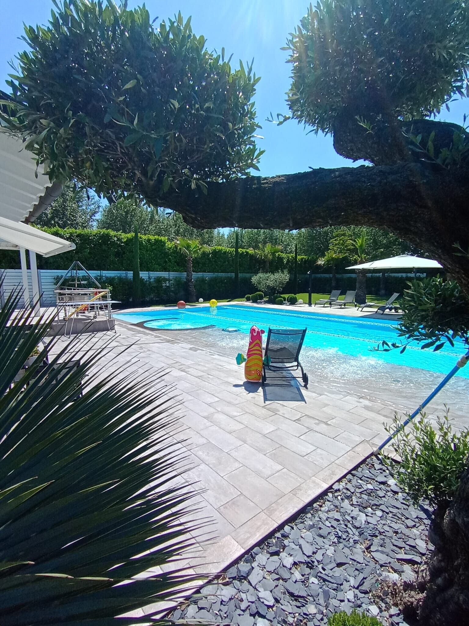 A heated pool