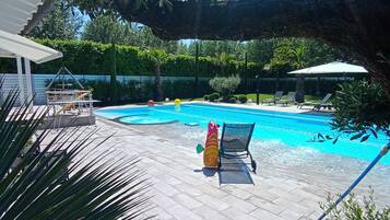 A heated pool