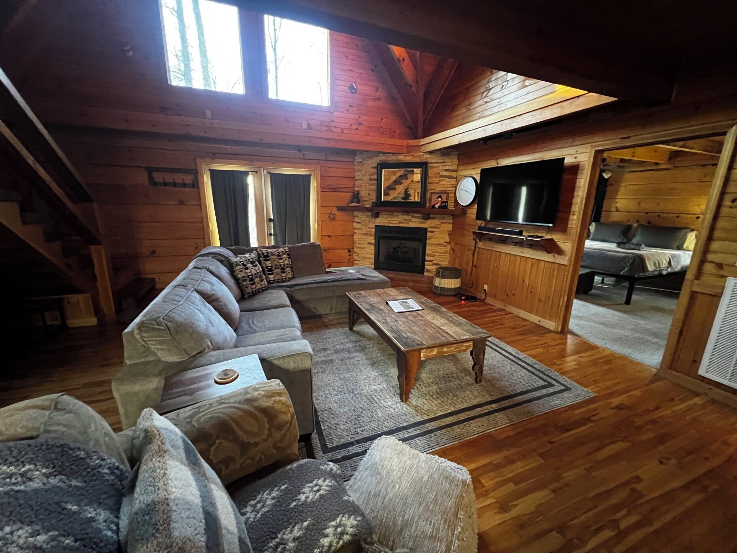 Smart TV, chimenea, videojuegos y libros 