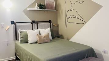 1 chambre, fer et planche à repasser, Wi-Fi, literie fournie