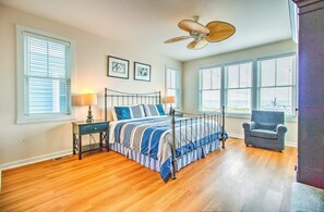 5 bedrooms, iron/ironing board, travel cot, WiFi