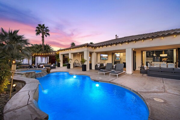 A heated pool