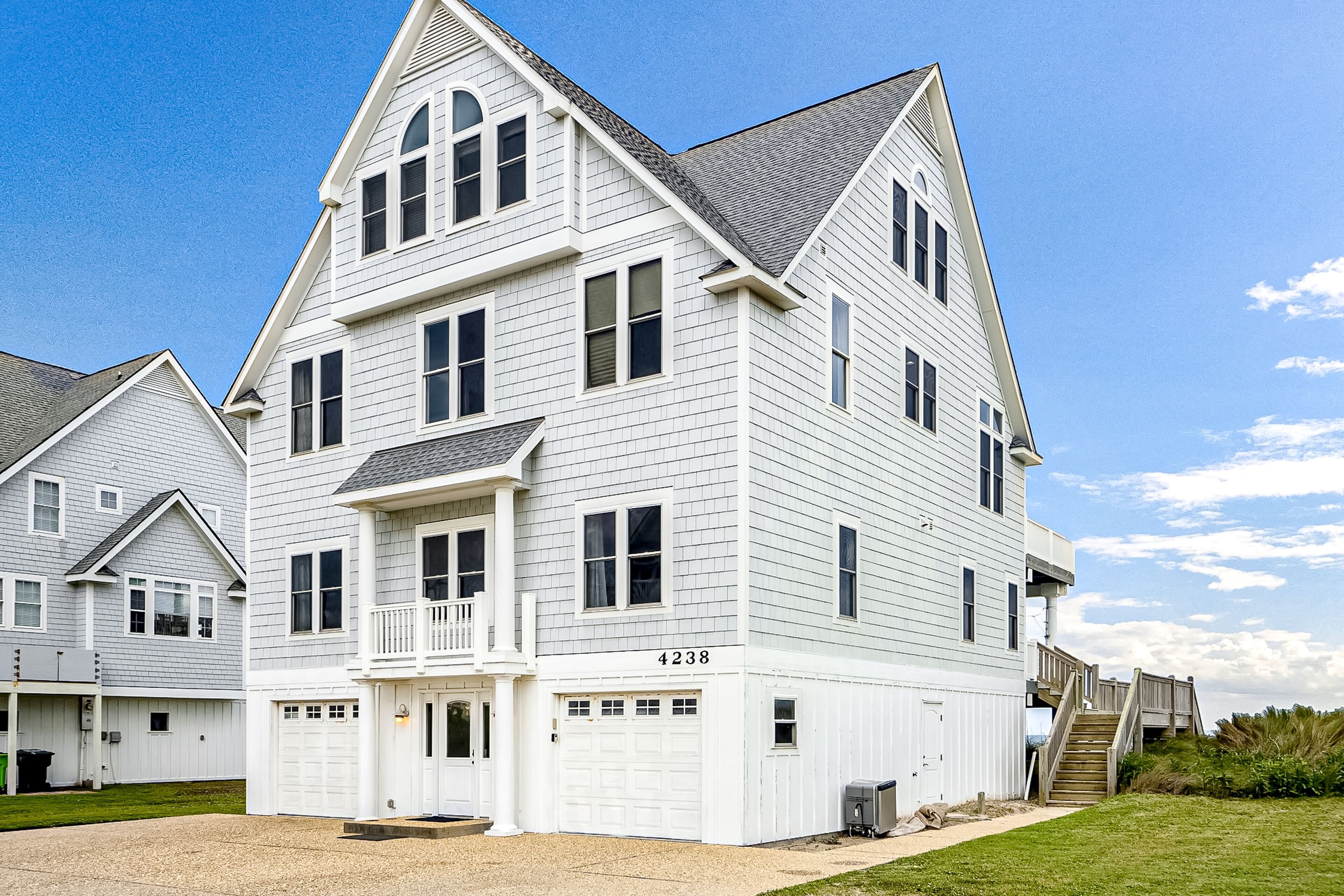 Spacious beachfront beauty with amazing ocean views, decks, & W/D
