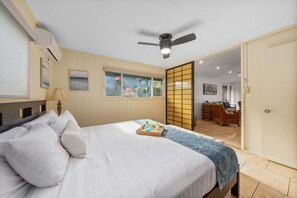2 bedrooms, iron/ironing board, free WiFi, bed sheets