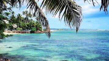 Beach nearby, white sand