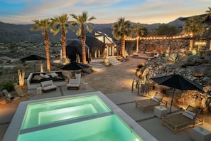 A heated pool - Perch – 2026 Vrbo Vacation Rental of the Year | Luxury Geo Dome w/ Pickleball (Palm Desert)
