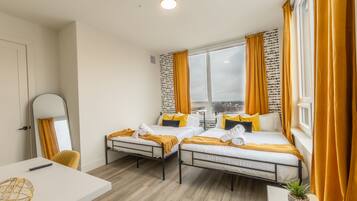 2 bedrooms, desk, free WiFi, bed sheets