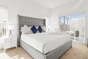 4 bedrooms, in-room safe, iron/ironing board, travel cot