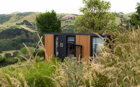 Exterior. Kūkupa Puni at Akaroa Lavender by Tiny Away