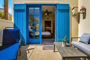Terrace/patio - Modern LQ 2BR Getaway, Steps to pool/spa! (La Quinta)