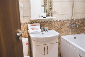 Hair dryer, towels